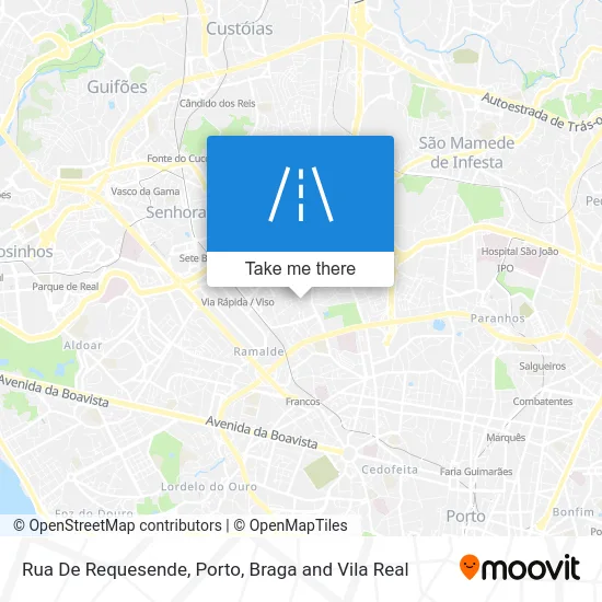 Rua De Requesende map