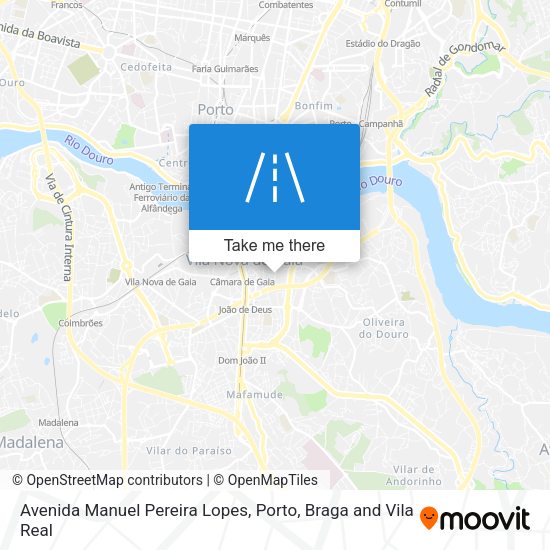 Avenida Manuel Pereira Lopes map