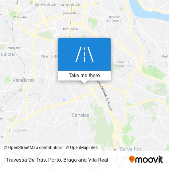 Travessa De Trás mapa