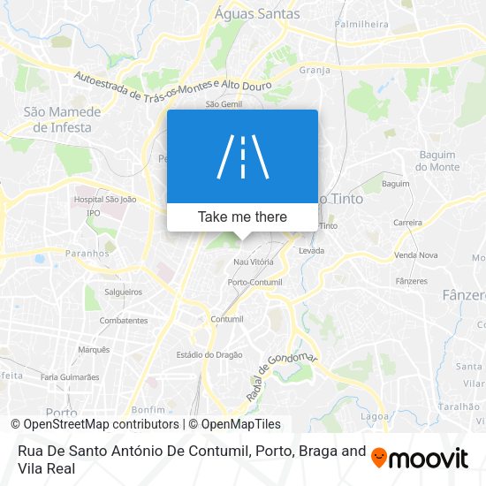 Rua De Santo António De Contumil map