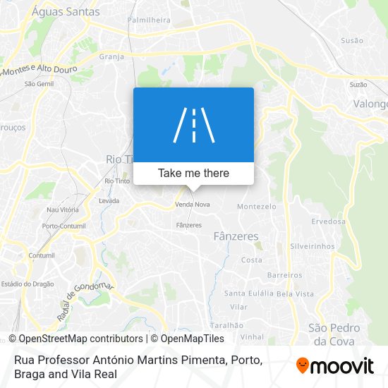 Rua Professor António Martins Pimenta map