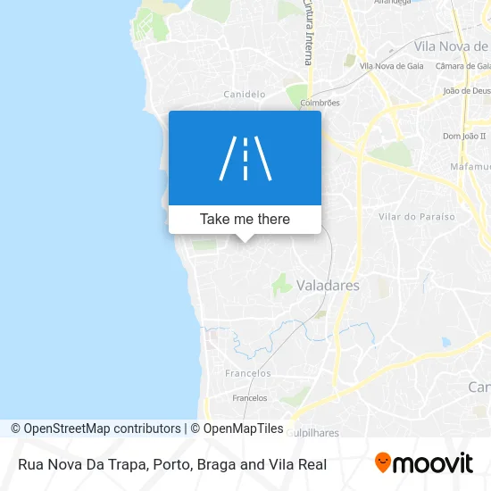 Rua Nova Da Trapa map