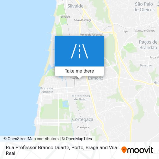 Rua Professor Branco Duarte map