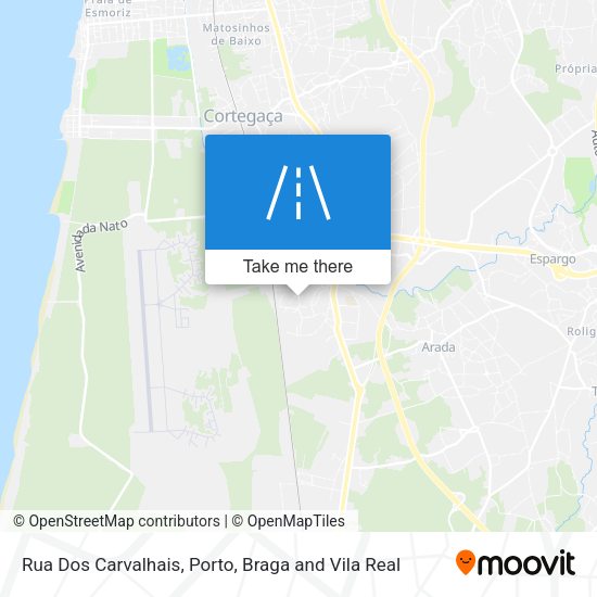 Rua Dos Carvalhais mapa