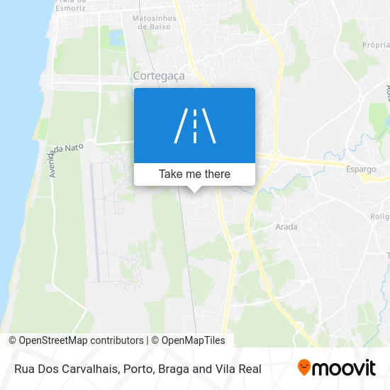 Rua Dos Carvalhais map