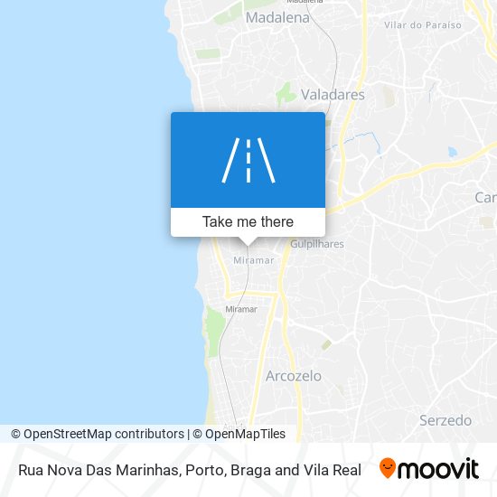 Rua Nova Das Marinhas map