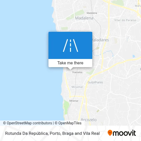 Rotunda Da República map