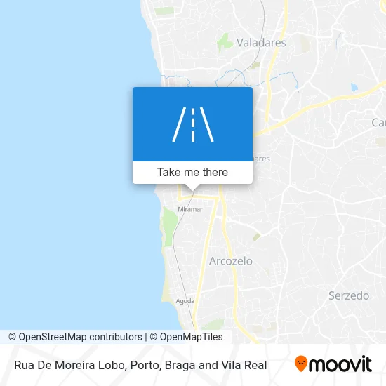 Rua De Moreira Lobo map