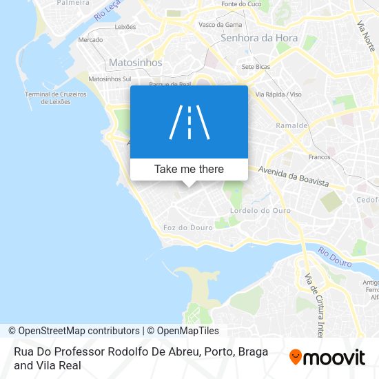 Rua Do Professor Rodolfo De Abreu mapa