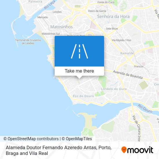 Alameda Doutor Fernando Azeredo Antas mapa