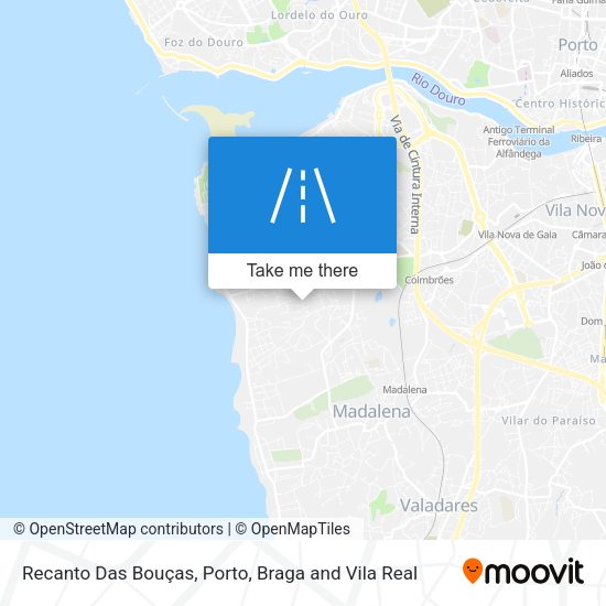 Recanto Das Bouças map