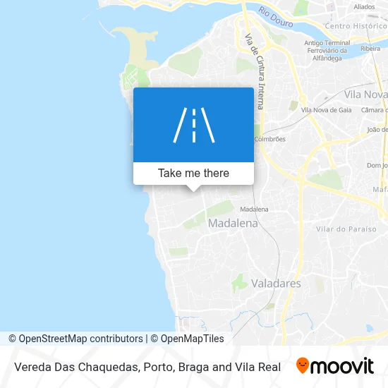 Vereda Das Chaquedas map