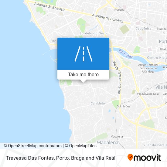 Travessa Das Fontes mapa