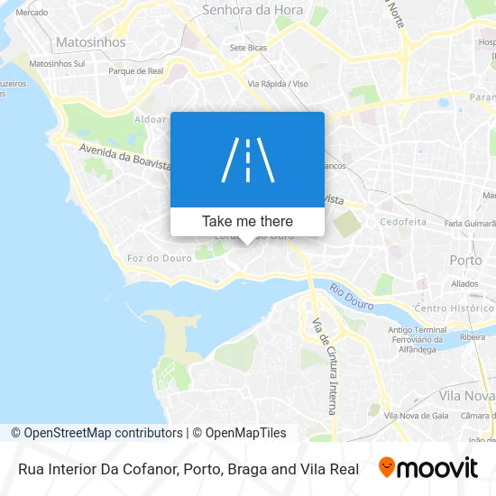 Rua Interior Da Cofanor map