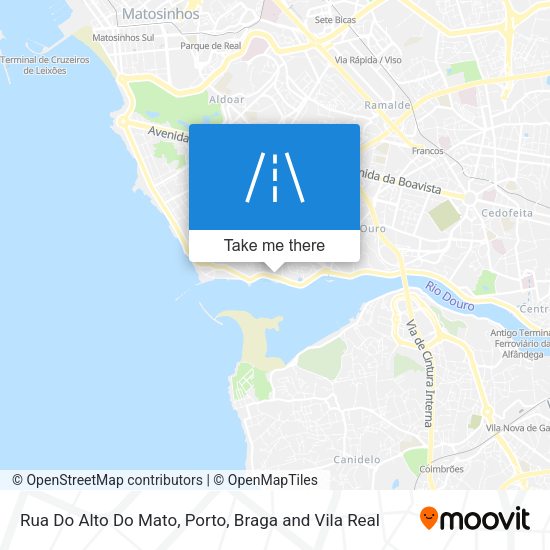 Rua Do Alto Do Mato mapa