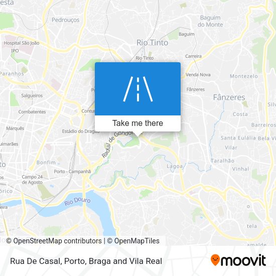 Rua De Casal mapa
