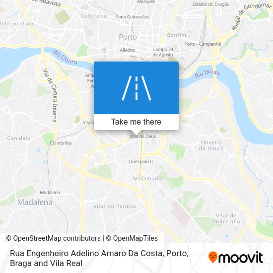 Rua Engenheiro Adelino Amaro Da Costa mapa