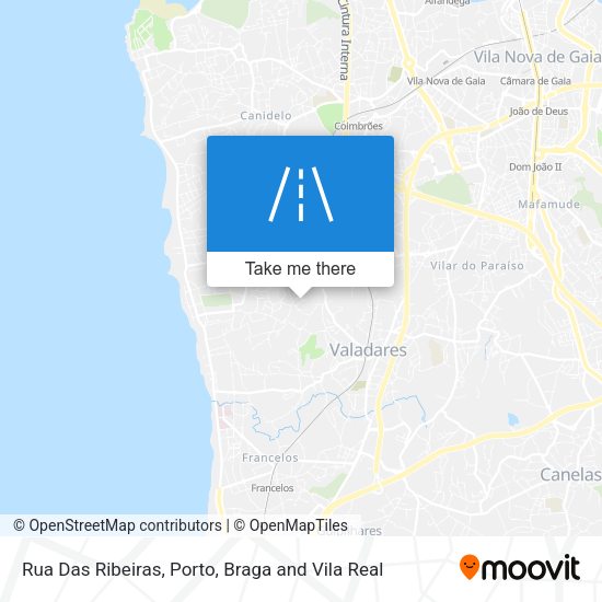 Rua Das Ribeiras map