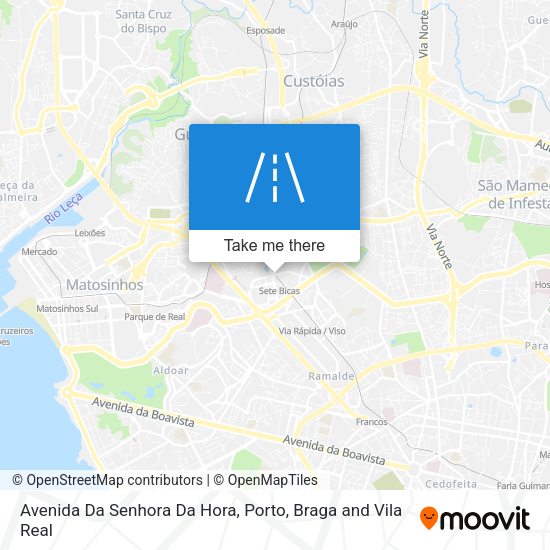 Avenida Da Senhora Da Hora map
