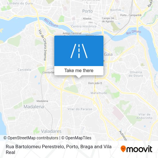 Rua Bartolomeu Perestrelo map