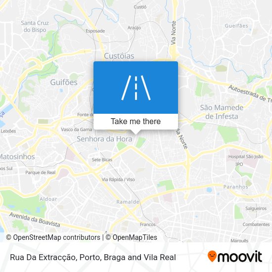 Rua Da Extracção mapa