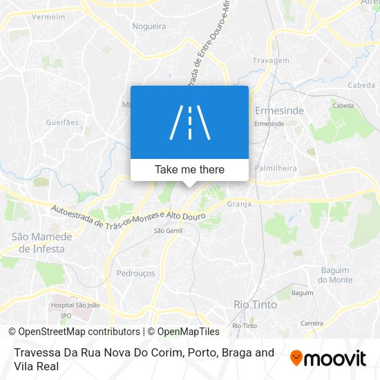 Travessa Da Rua Nova Do Corim map
