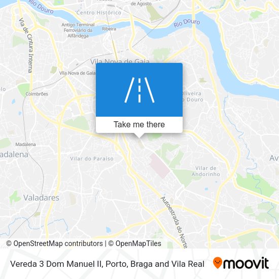 Vereda 3 Dom Manuel II mapa