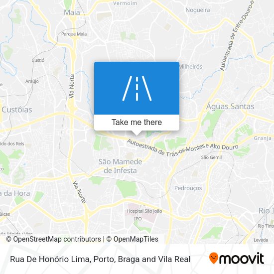 Rua De Honório Lima map