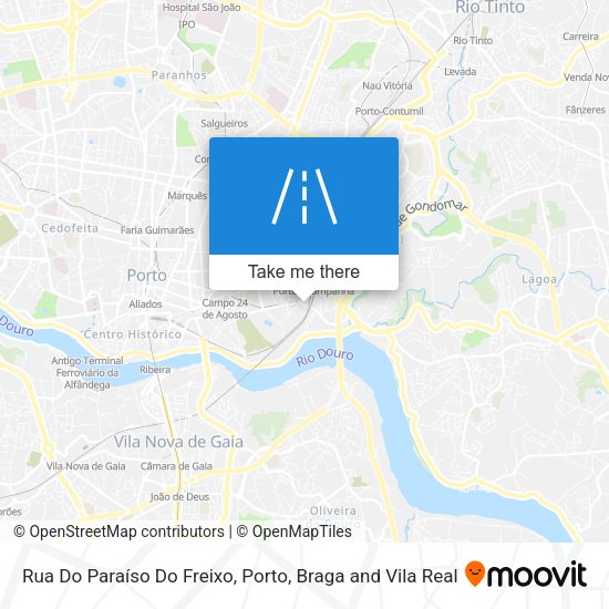 Rua Do Paraíso Do Freixo map