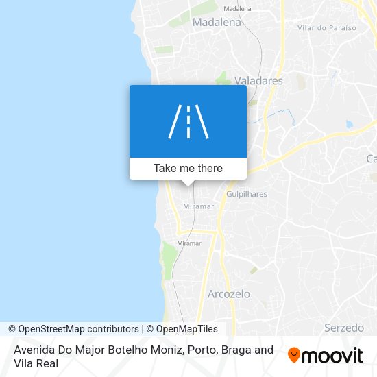 Avenida Do Major Botelho Moniz mapa