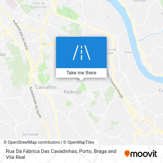 Rua Da Fábrica Das Cavadinhas map