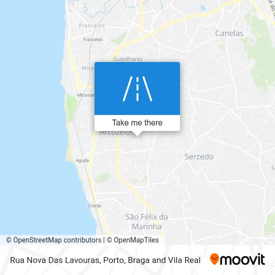 Rua Nova Das Lavouras map