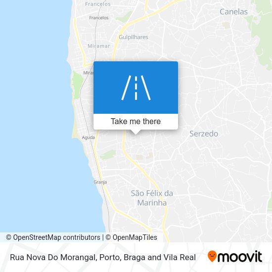 Rua Nova Do Morangal mapa