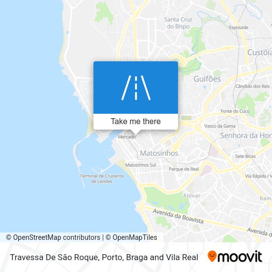 Travessa De São Roque mapa