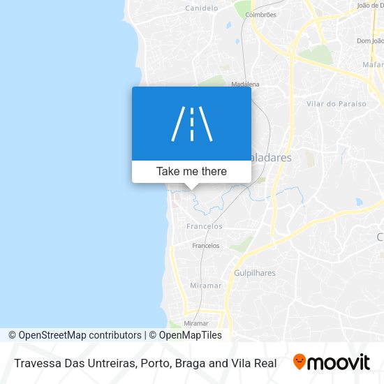 Travessa Das Untreiras map