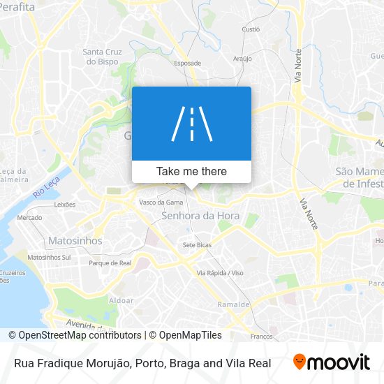 Rua Fradique Morujão mapa