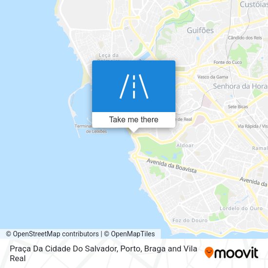 Praça Da Cidade Do Salvador mapa