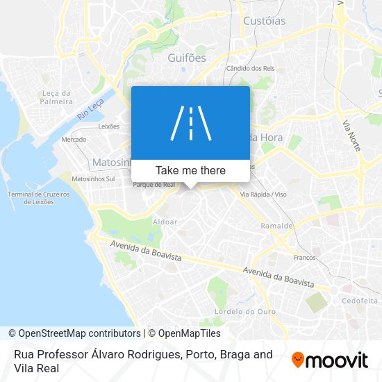 Rua Professor Álvaro Rodrigues mapa