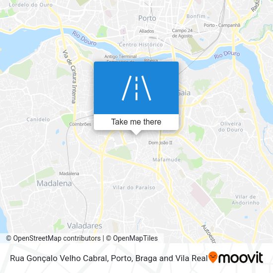 Rua Gonçalo Velho Cabral map
