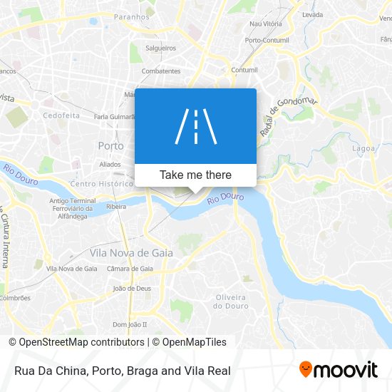 Rua Da China mapa