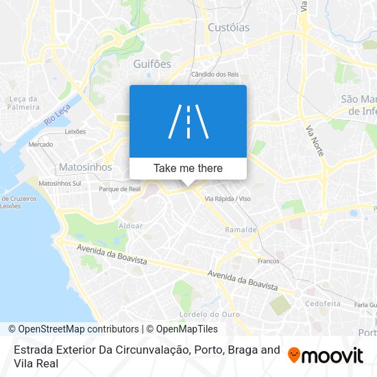 Estrada Exterior Da Circunvalação mapa