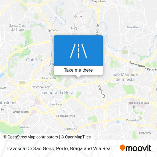 Travessa De São Gens mapa