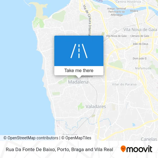 Rua Da Fonte De Baixo map