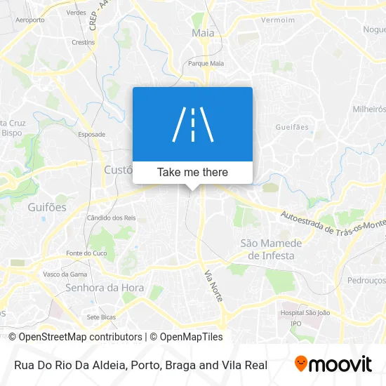 Rua Do Rio Da Aldeia map