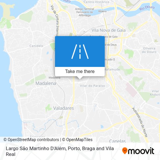 Largo São Martinho D'Além mapa