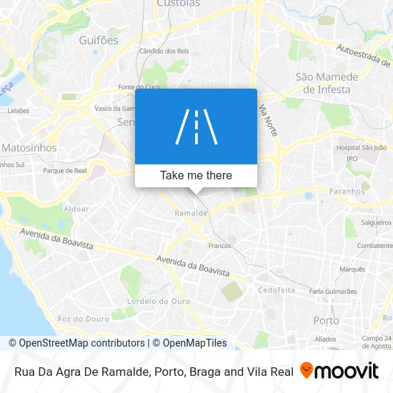 Rua Da Agra De Ramalde map