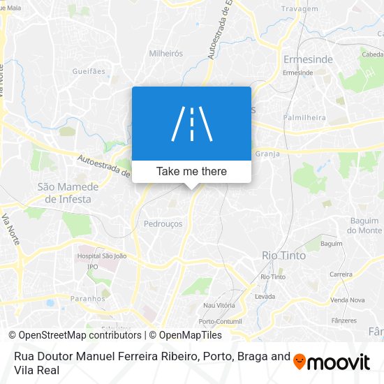 Rua Doutor Manuel Ferreira Ribeiro mapa