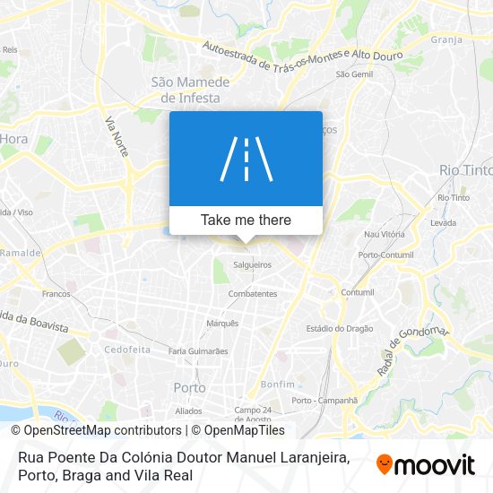 Rua Poente Da Colónia Doutor Manuel Laranjeira map