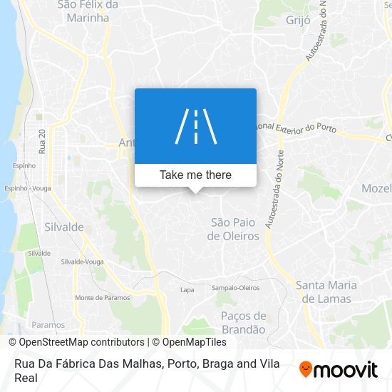 Rua Da Fábrica Das Malhas map