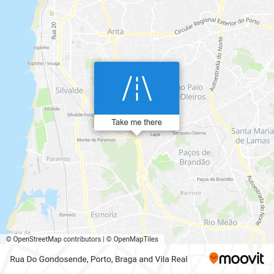 Rua Do Gondosende map
